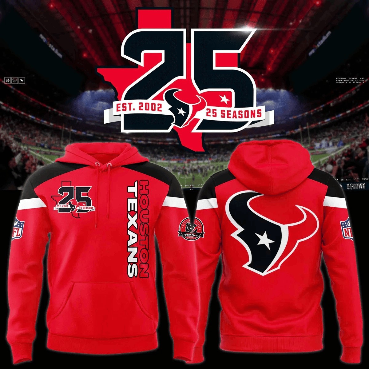 Musemora - Unisex Houston Texans Hoodie - Football