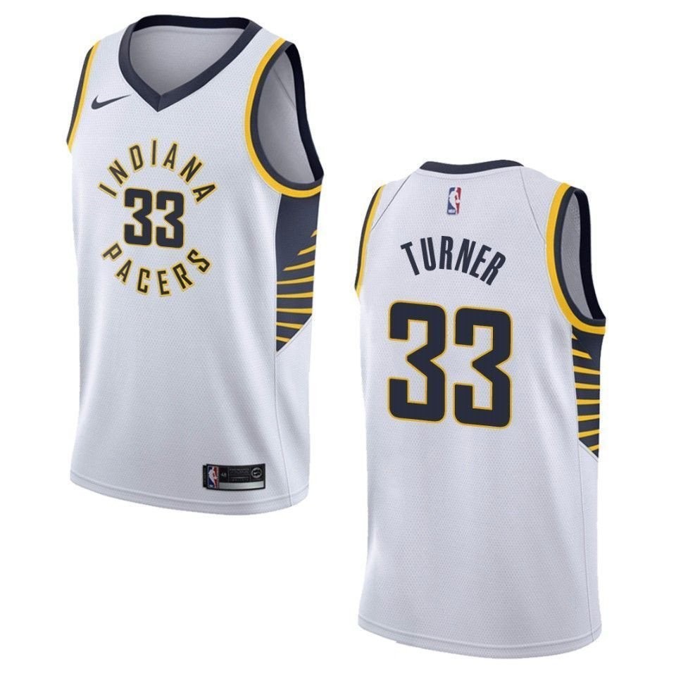 Men's Indiana Pacers Myles Turner #33 Association Swingman Jersey White