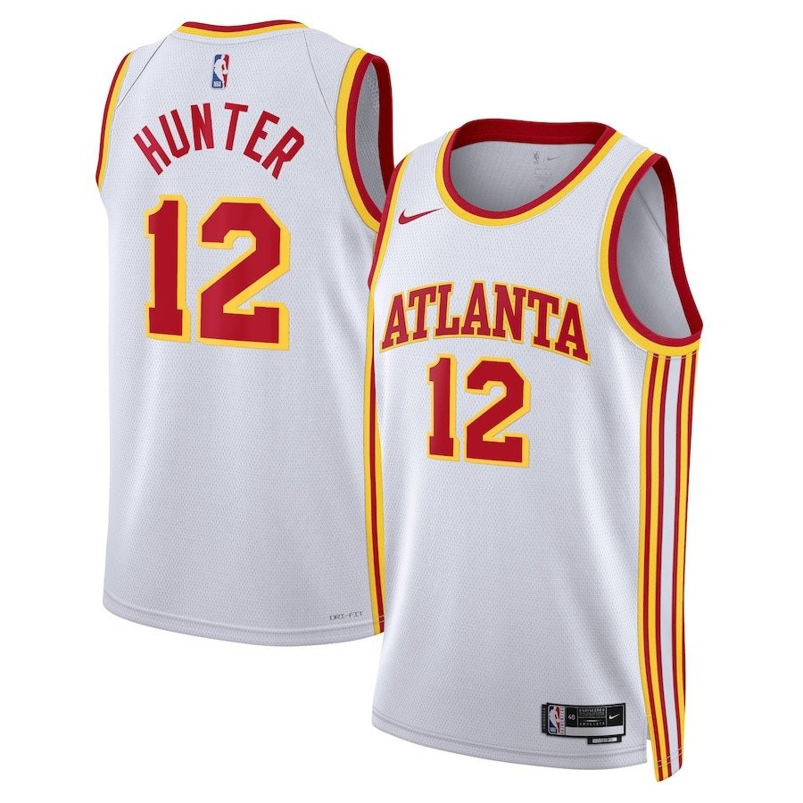 De'Andre Hunter 12 Atlanta Hawks Unisex Swingman Jersey Association Edition White
