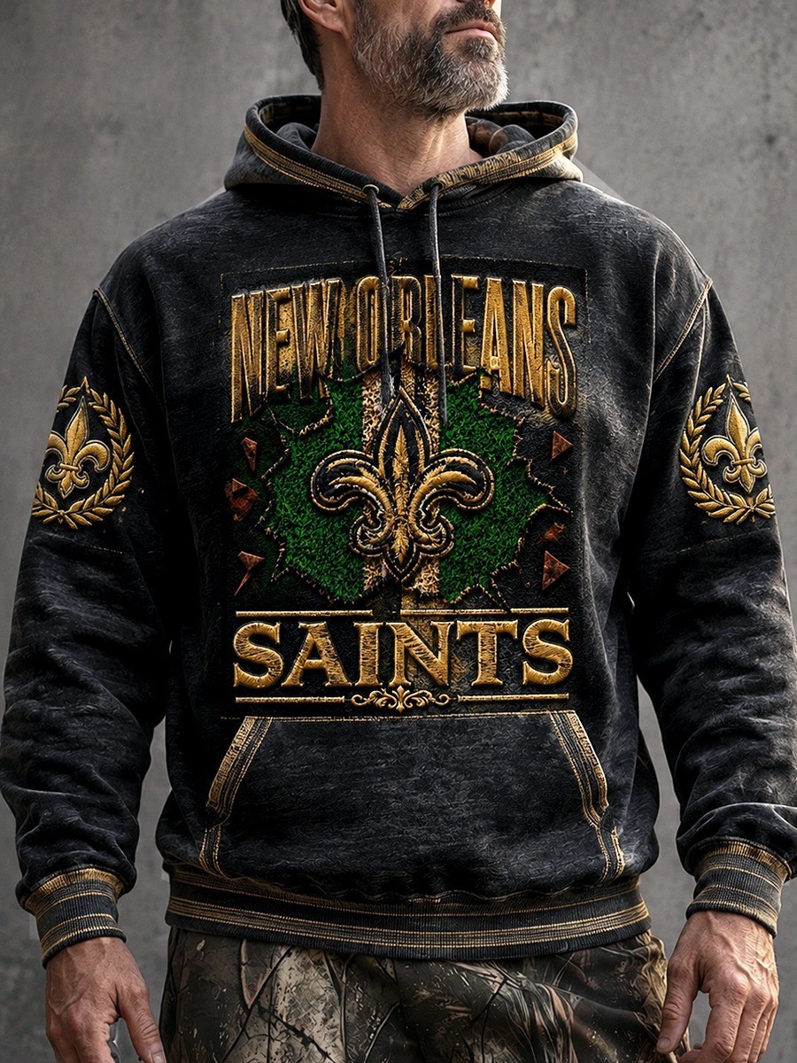 Musemora - Men's New Orleans Saints Hoodie - Football