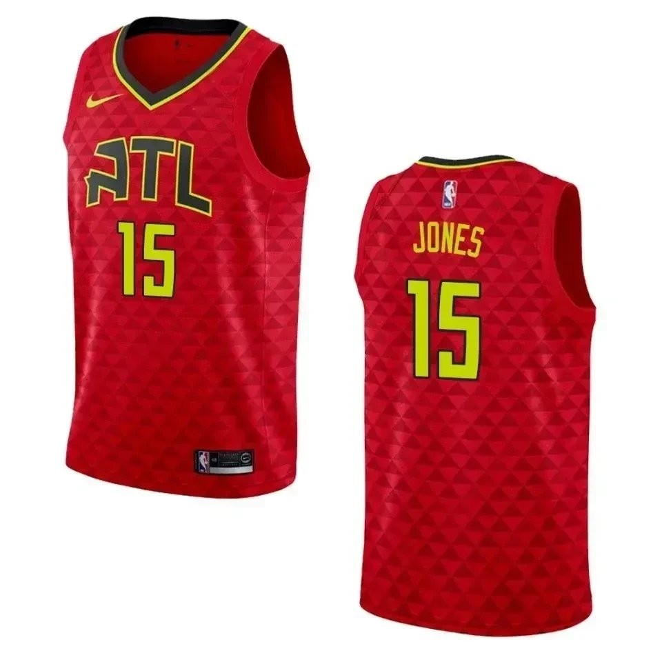 Men's Atlanta Hawks 15 Damian Jones Statement Swingman Jersey Red