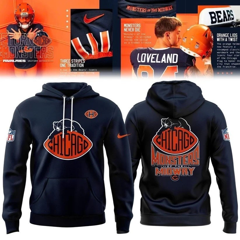 Musemora - Unisex Chicago Bears Hoodie - Football