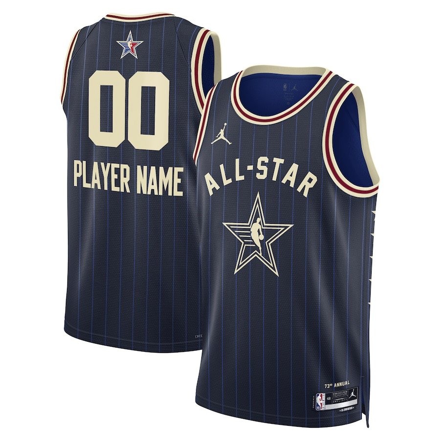 2024 NBA All-Star Game Swingman Custom Men Jersey Navy Multi Color