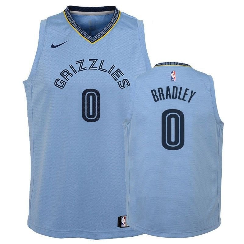 Youth Grizzlies Avery Bradley #0 2018-19 State Blue Basketball Jersey - Unisex