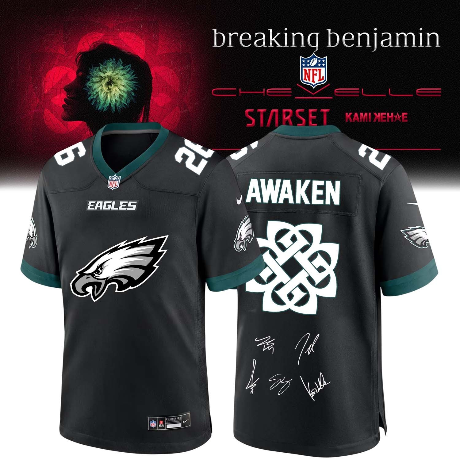 Musemora - Unisex Philadelphia Eagles Jersey
