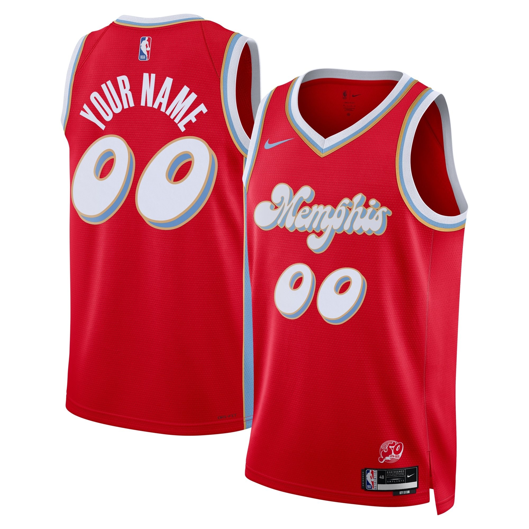 Memphis Grizzlies City Edition Swingman Jersey 2024 Custom Unisex Multicolor