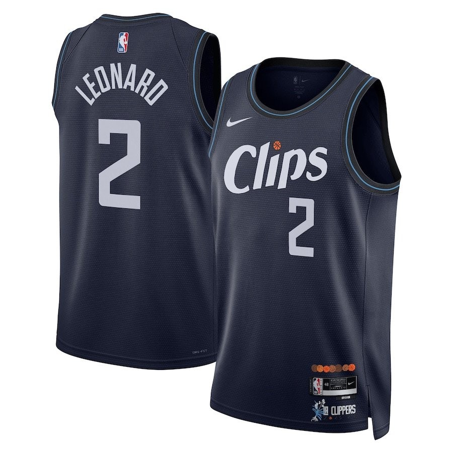 Kawhi Leonard 2 LA Clippers 2023/24 City Edition Swingman Jersey Navy