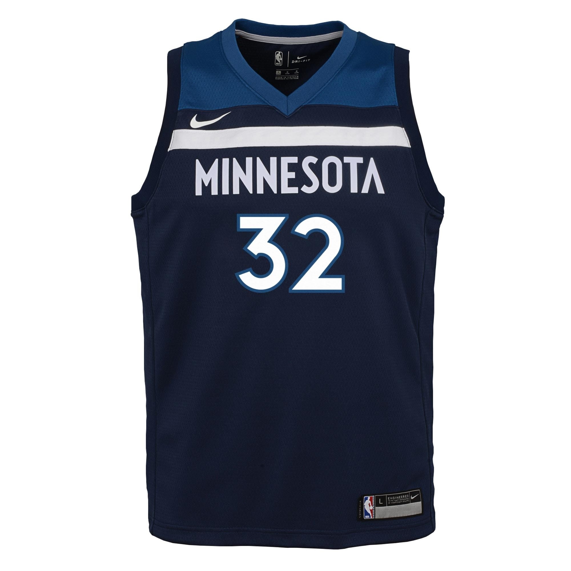 Minnesota Timberwolves Icon Edition Swingman Jersey Navy Karl-Anthony Towns Youth