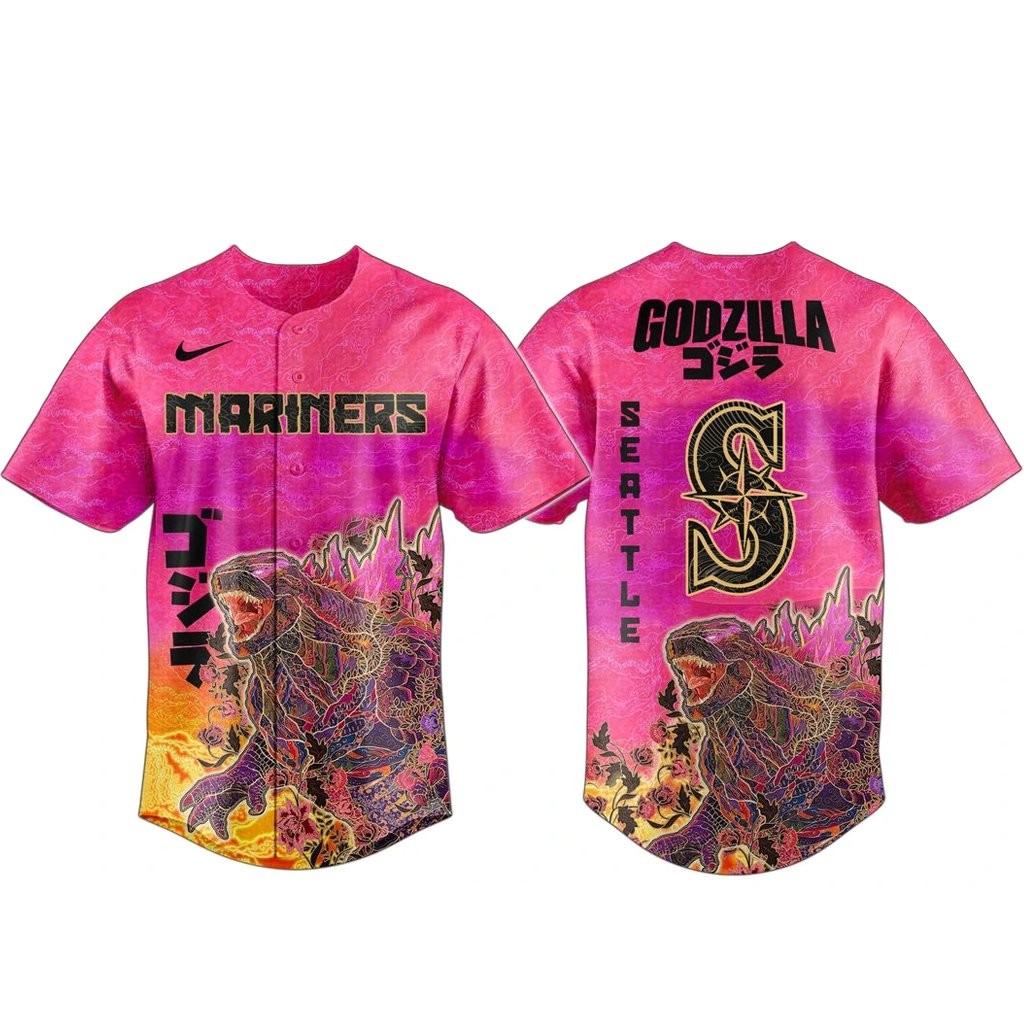 Seattle Mariners King of Monsters Baseball Jersey