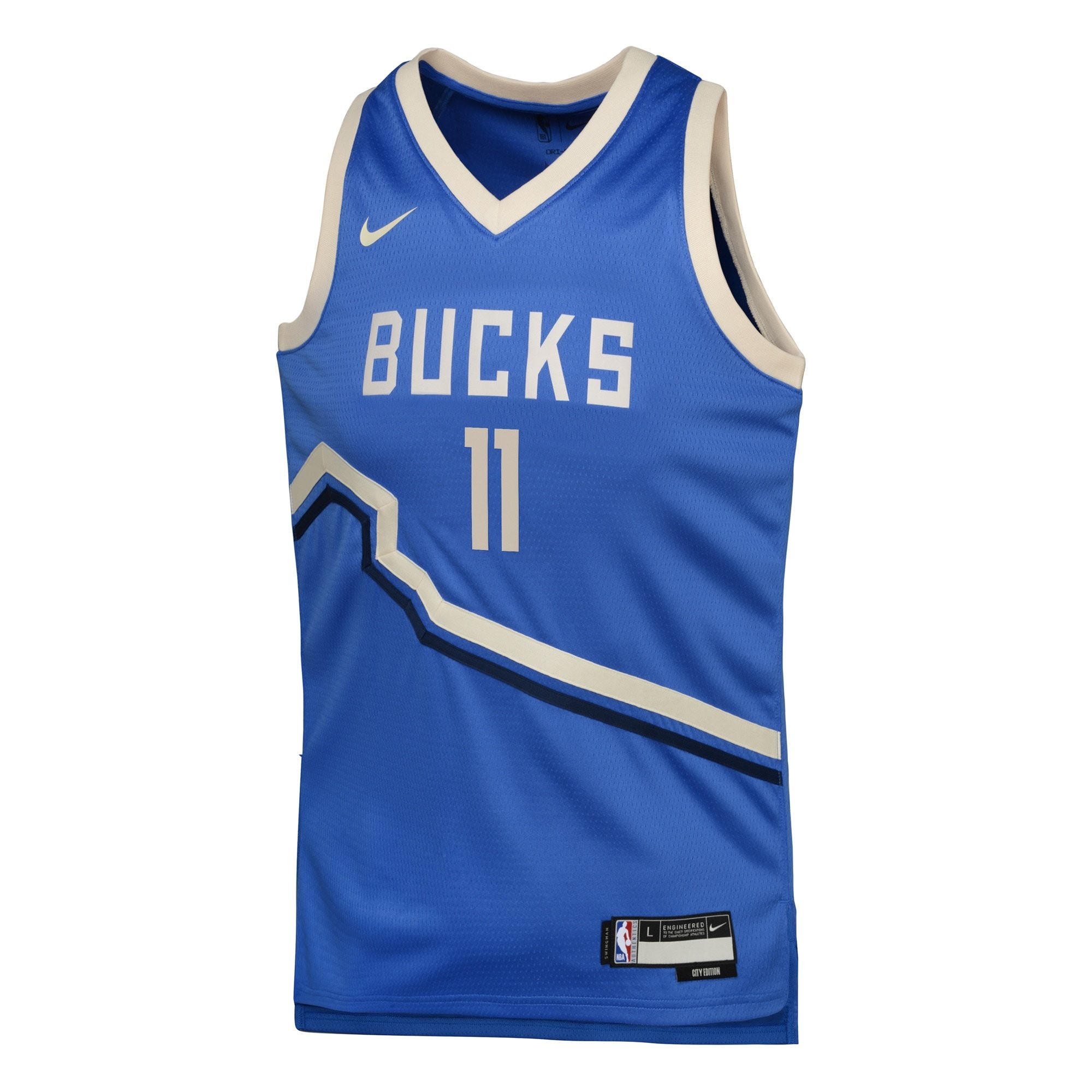Milwaukee Bucks City Edition Swingman Jersey 2024 Royal Brook Lopez Youth - Image 2