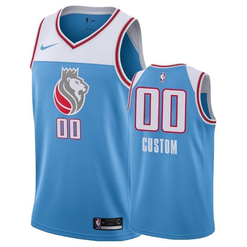 Kings Male Custom 00 City Blue Multicolor Jersey - Adult Sizes S-3XL