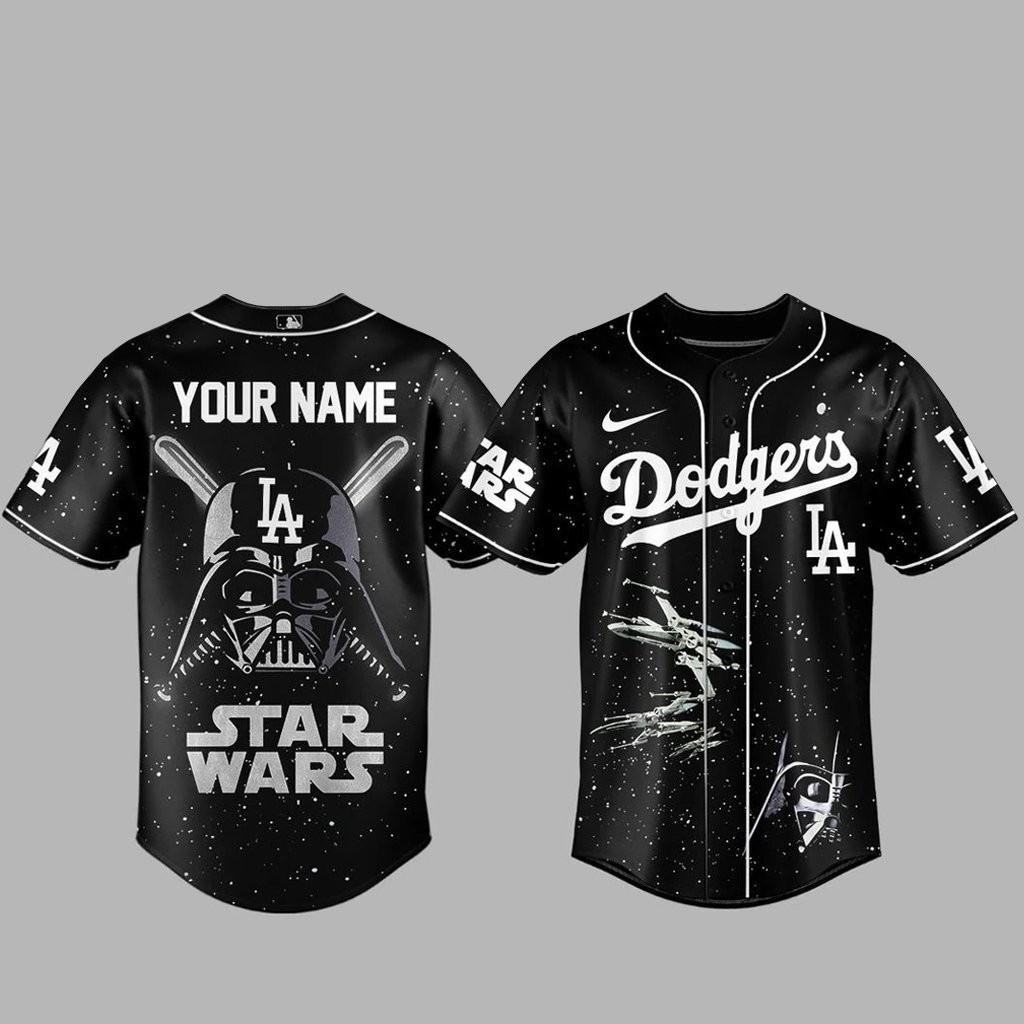 Custom Name Los Angeles Dodgers x Star Wars 2026 Baseball Jersey