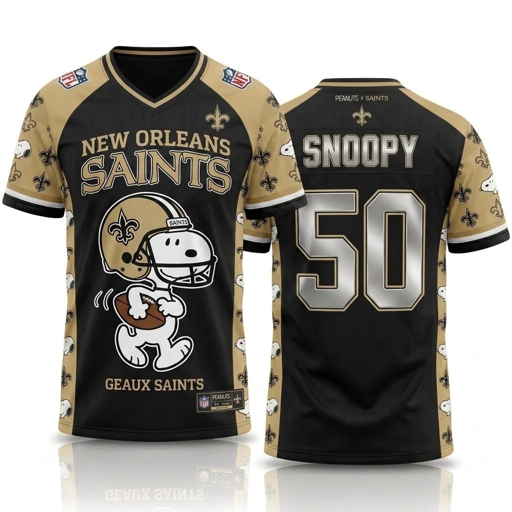 Musemora - Unisex New Orleans Saints Jersey - Game Day Football