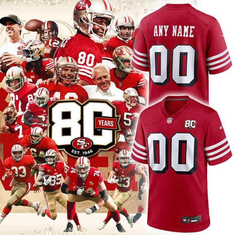 Musemora - Unisex San Francisco 49ers Jersey - Game Day