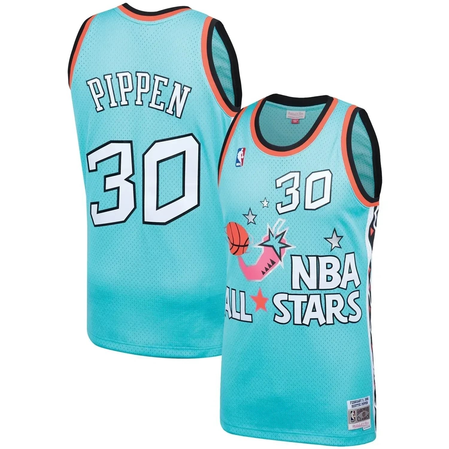Scottie Pippen Eastern Conference Mitchell & Ness Hardwood Classics 1996 All-Star Game Swingman Jersey Teal
