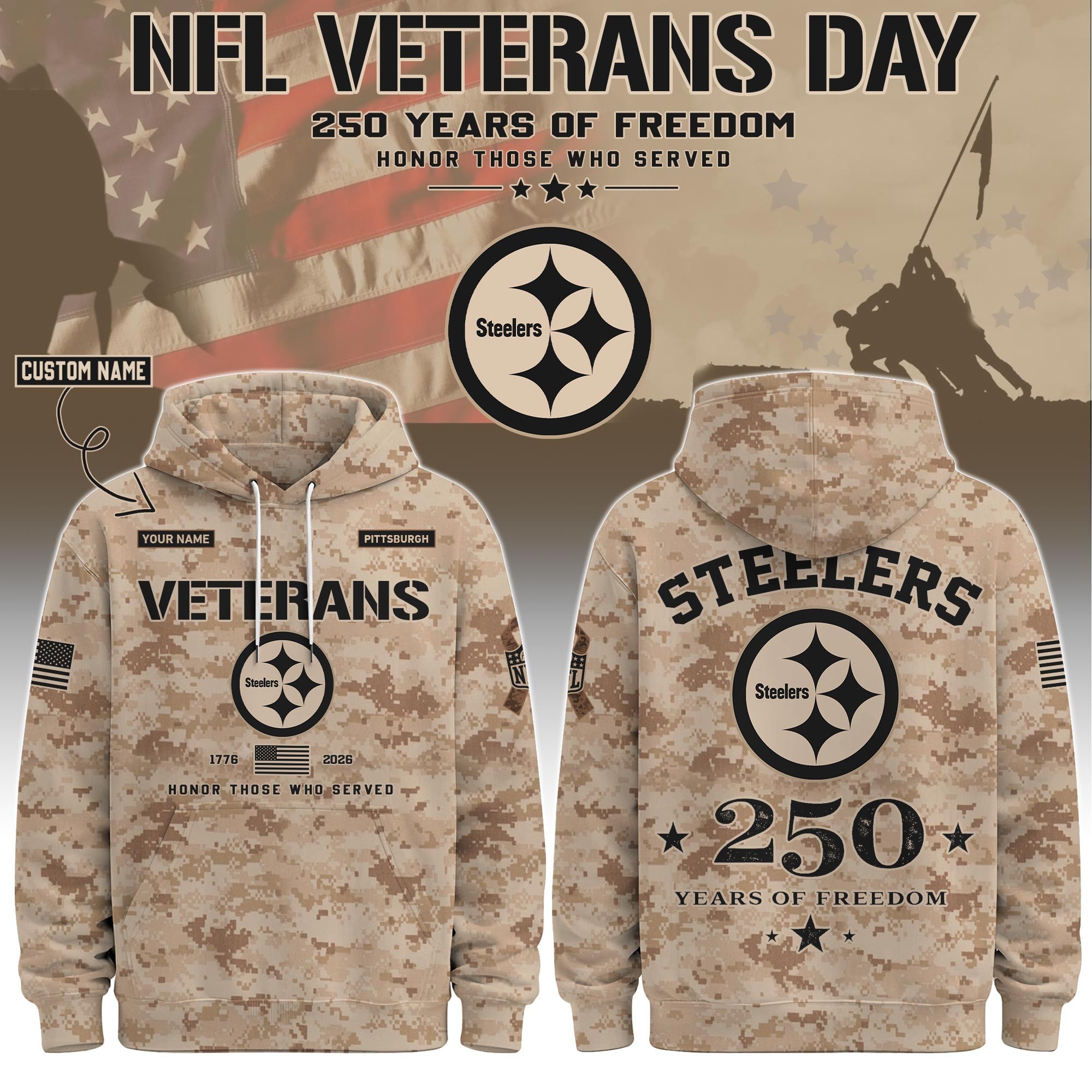 Musemora - Unisex Pittsburgh Steelers Hoodie - Football