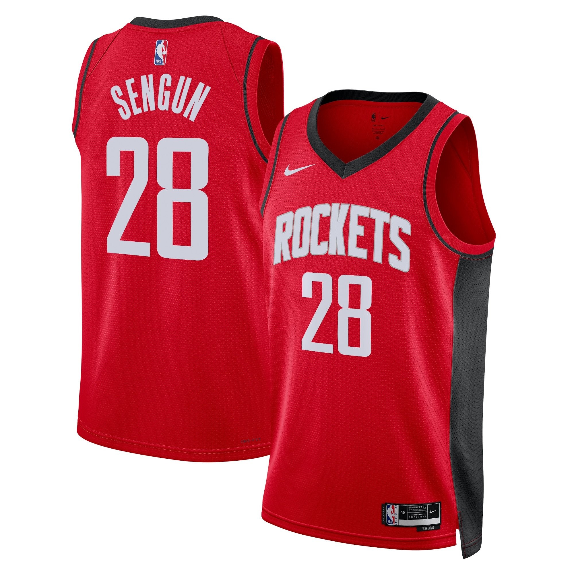 Houston Rockets Icon Edition Swingman Jersey Red Alperen Sengun Unisex