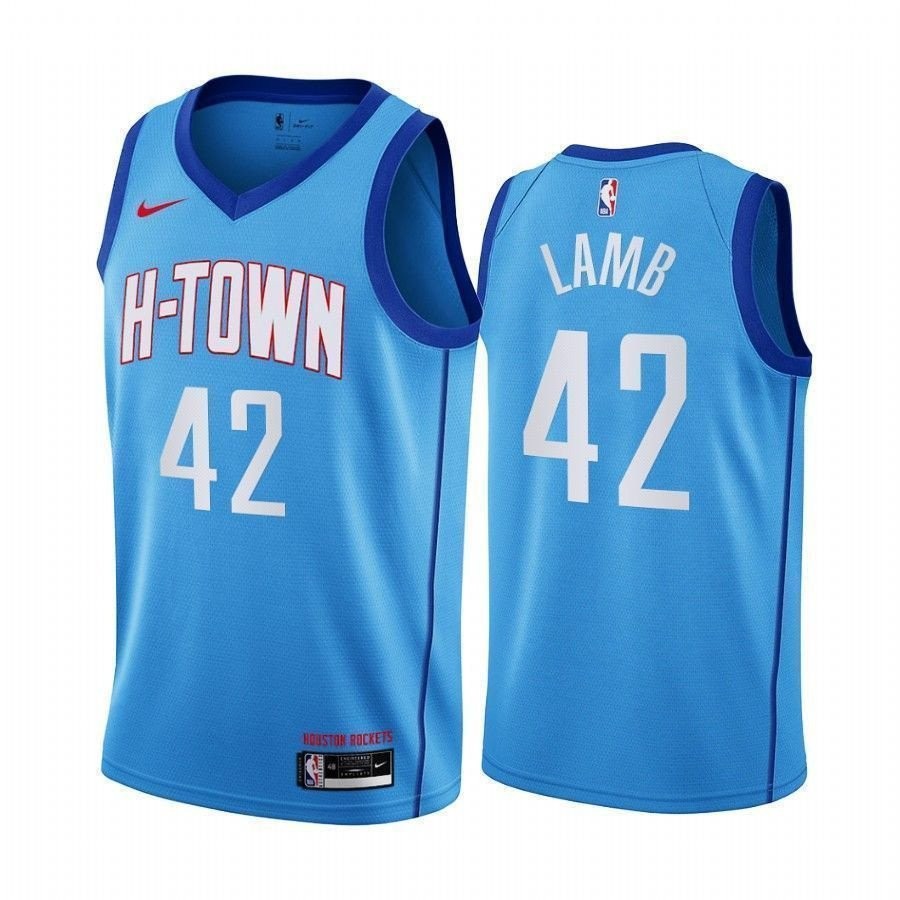 Anthony Lamb Houston Rockets City Edition Blue Jersey Size 42 Unisex