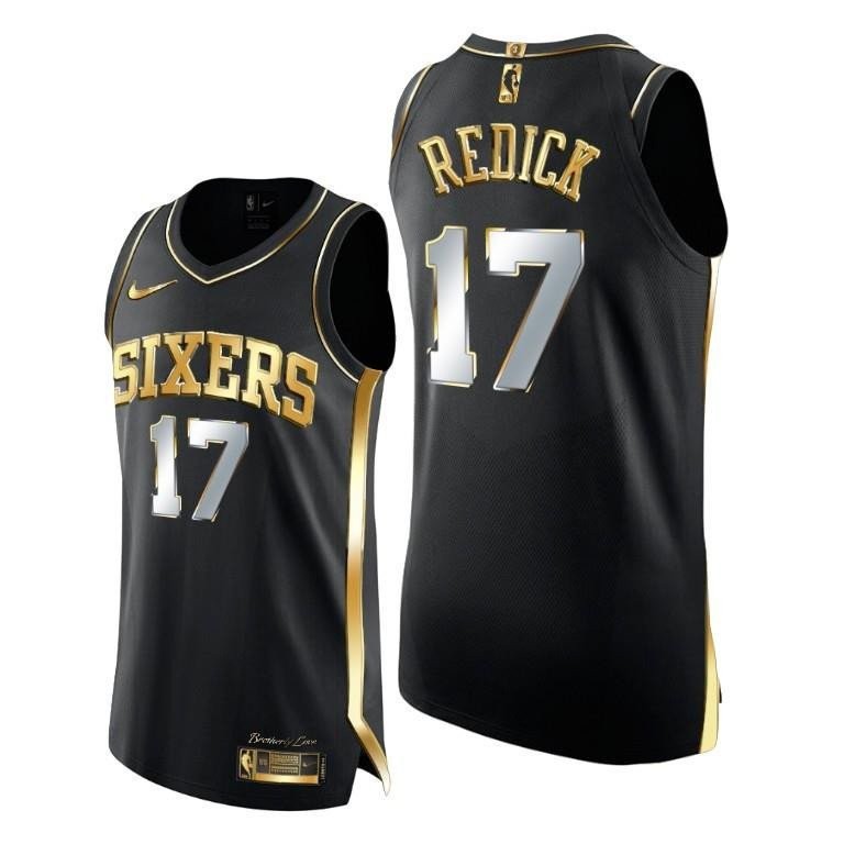 76ers 17 J.J. Redick Black Retirement Jersey 15 seasons - Men