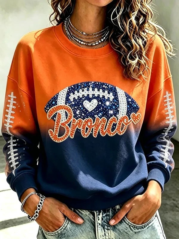 Musemora - Unisex Denver Broncos Sweatshirt - Game Day Football