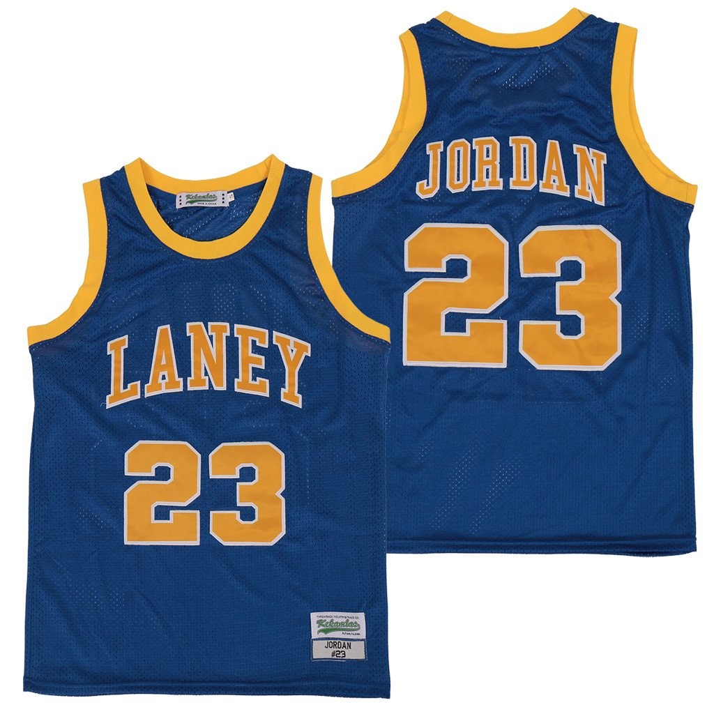 Jordan Laney 23 Throwback Swingman Jersey Royal Multicolor Unisex