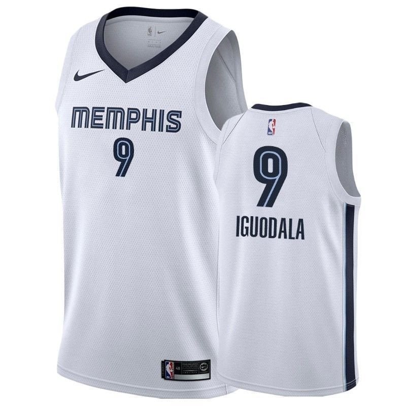 Men's Memphis Grizzlies Andre Iguodala #9 Association Basketball Jersey