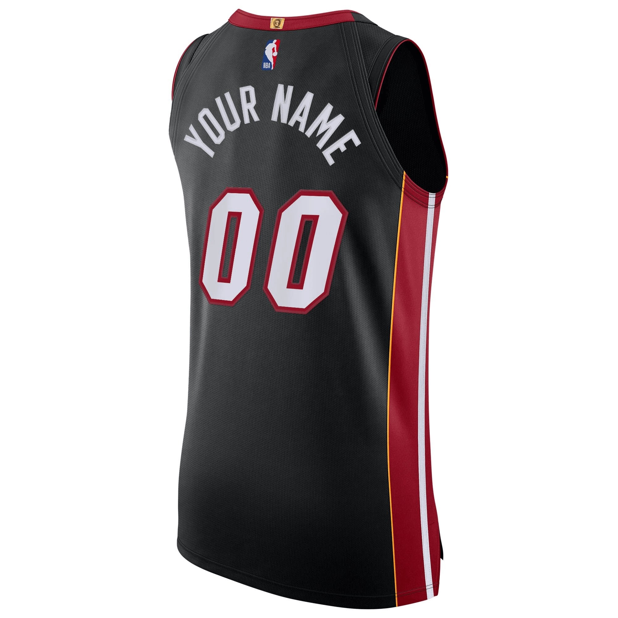 Miami Heat Custom Jersey Black - Icon Edition Jersey - Image 3