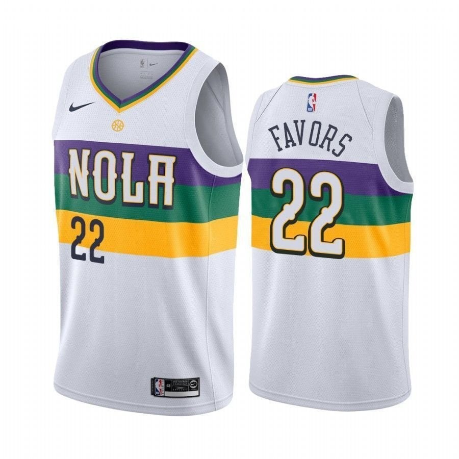 New Orleans Pelicans Derrick Favors #22 City Edition Men's Basketball Jersey