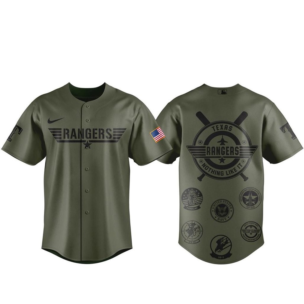 Texas Rangers x Top Gun Night 2026 Baseball Jersey