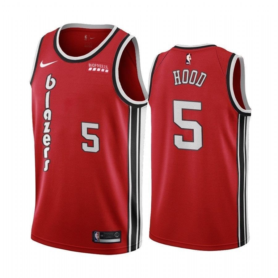 Men's Portland Trail Blazers Rodney Hood Red Classic Edition Jersey