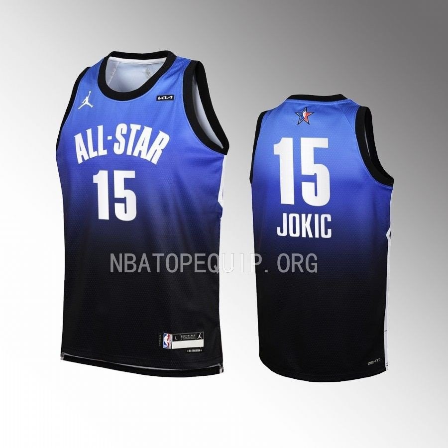 Nikola Jokic 15 Denver Nuggets 2023 NBA All-Star Men Jersey - Orange - Image 2