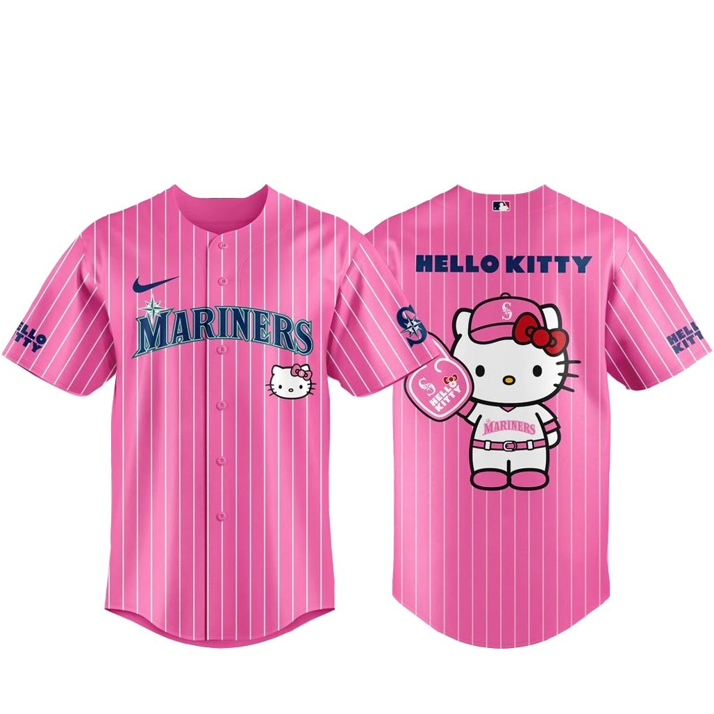 Seattle Mariners x Hello Kitty 2026 Pink Baseball Jersey