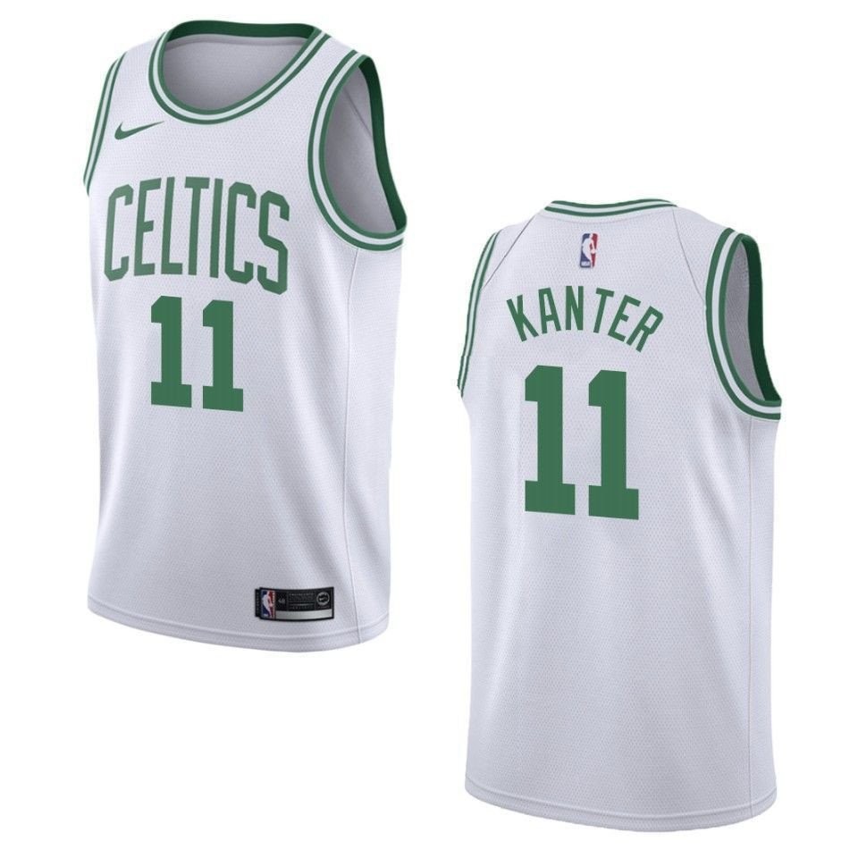 Men's Boston Celtics Enes Kanter #11 Association Swingman Jersey White
