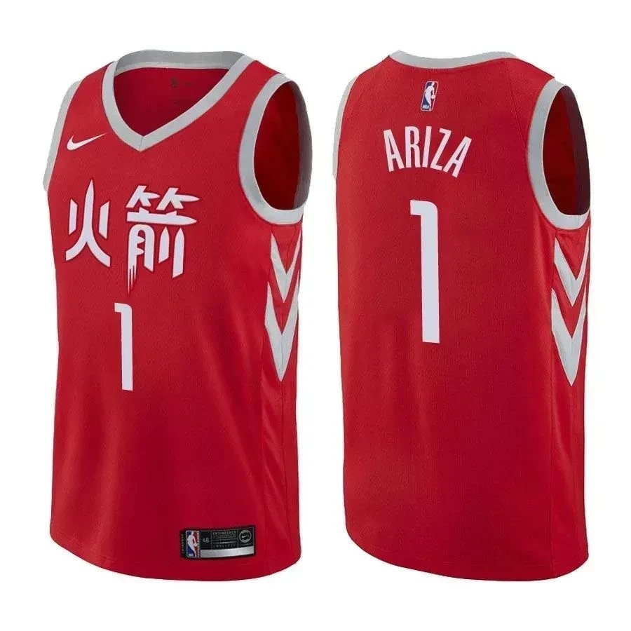 Men's Trevor Ariza Rockets City Edition Red Basketball Jersey