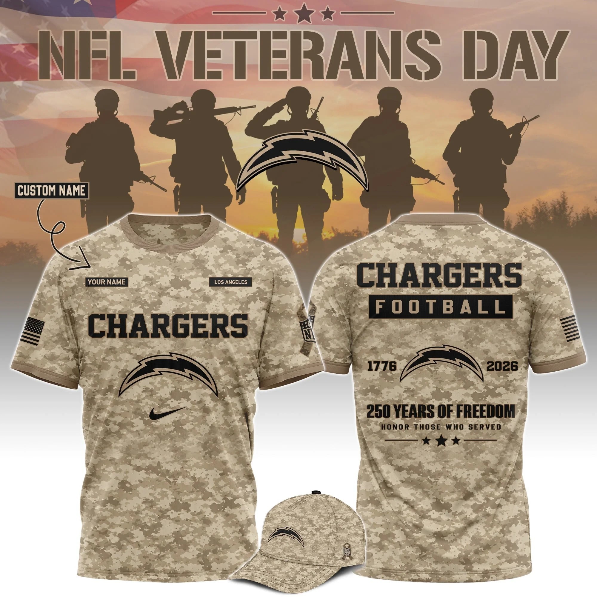 Musemora - Unisex Los Angeles Chargers T-Shirt