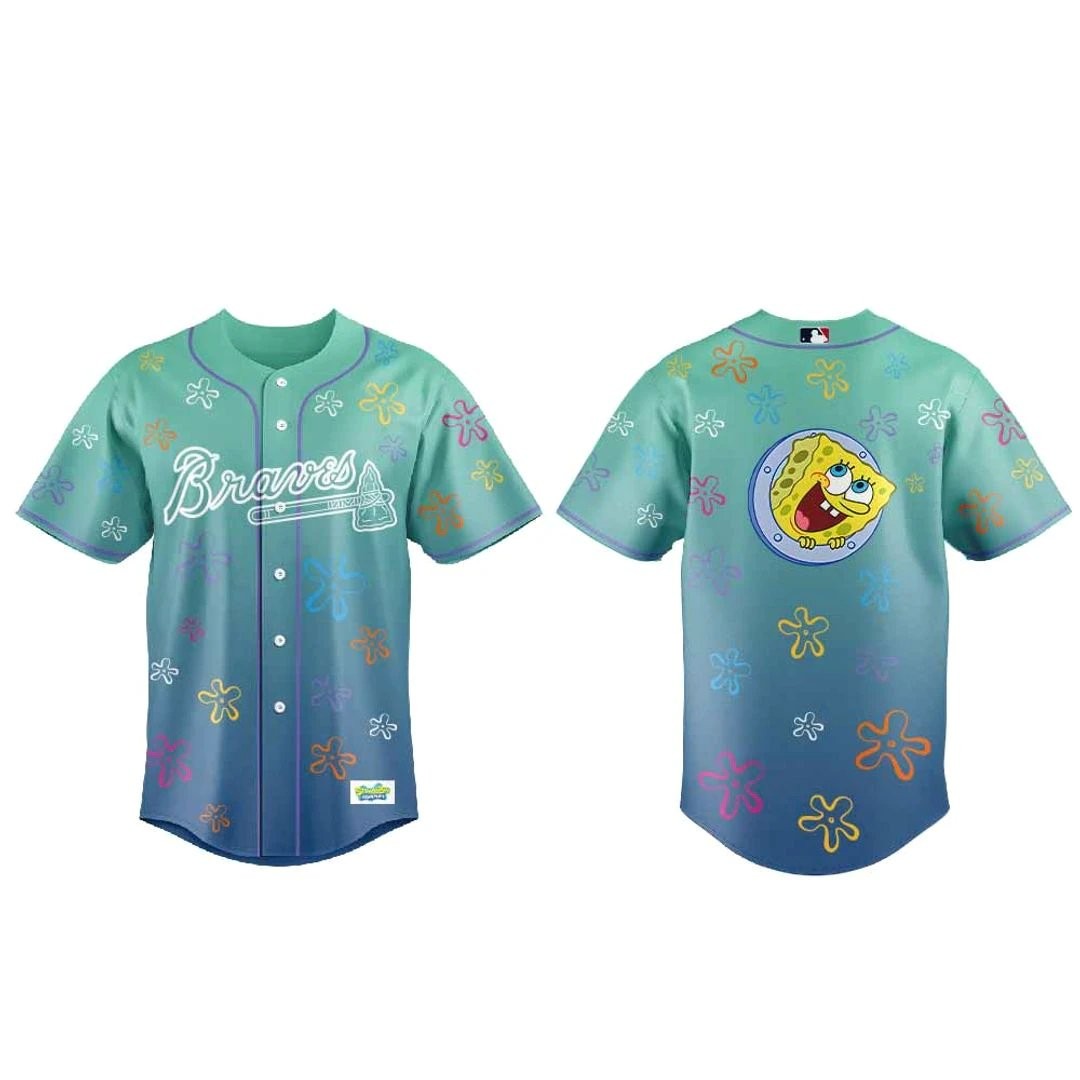 Atlanta Braves x SpongeBob Day 2026 Baseball Jersey