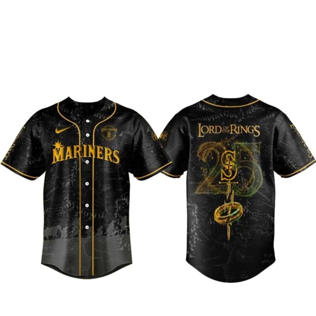 Seattle Mariners x The Lord Of The Rings 25th Anniversary Baseball Jersey