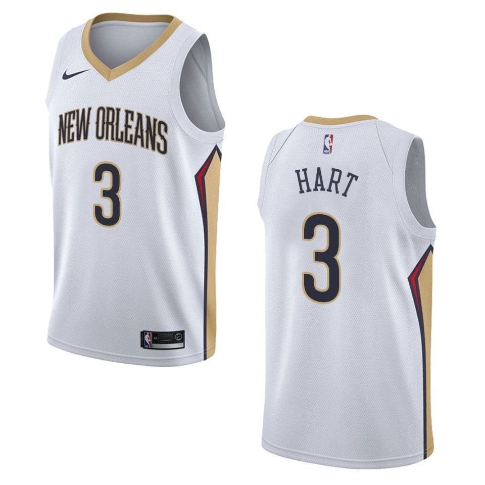Men's New Orleans Pelicans 3 Josh Hart Association Swingman Jersey - White