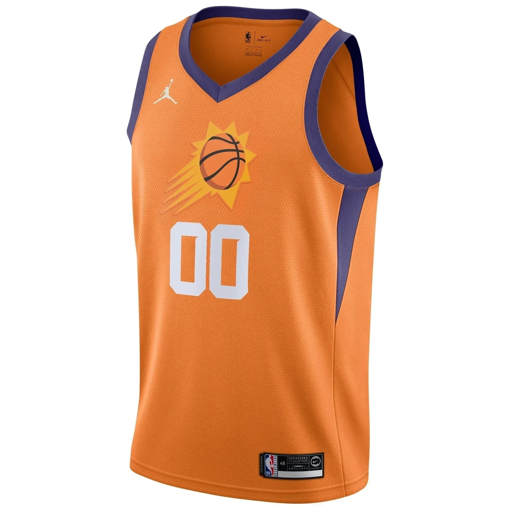 Phoenix Suns Swingman Custom Jersey Statement Edition Orange Unisex