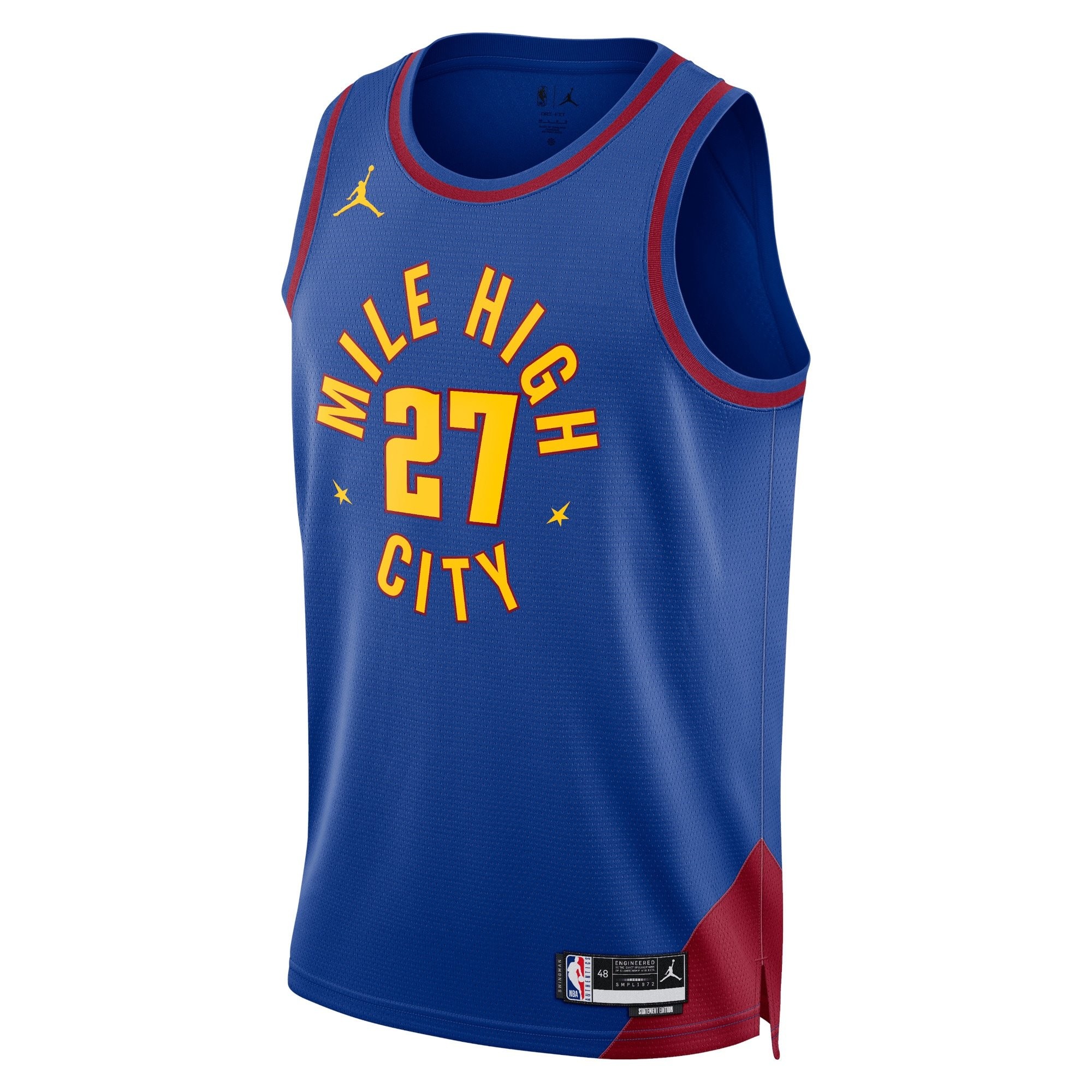 Denver Nuggets Jamal Murray Statement Edition Swingman Jersey Blue Unisex