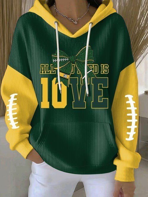 Musemora - Women's Green Bay Packers Hoodie - Game Day