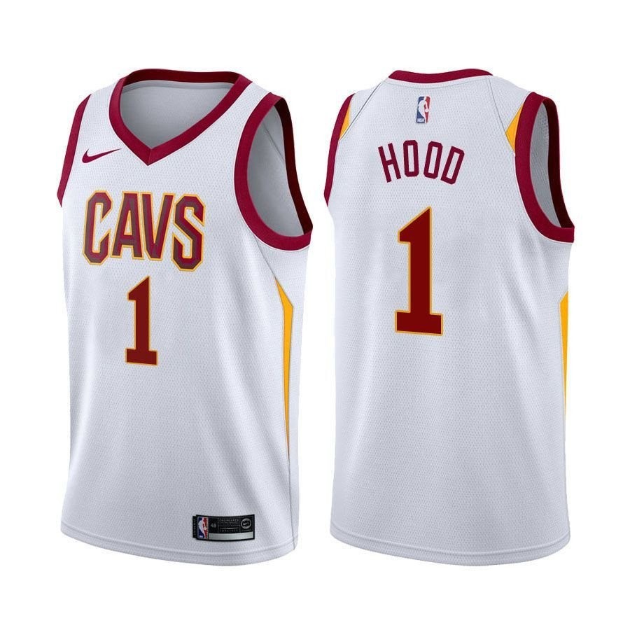 Men's Cavaliers Rodney Hood Association Edition White Basketball Jersey