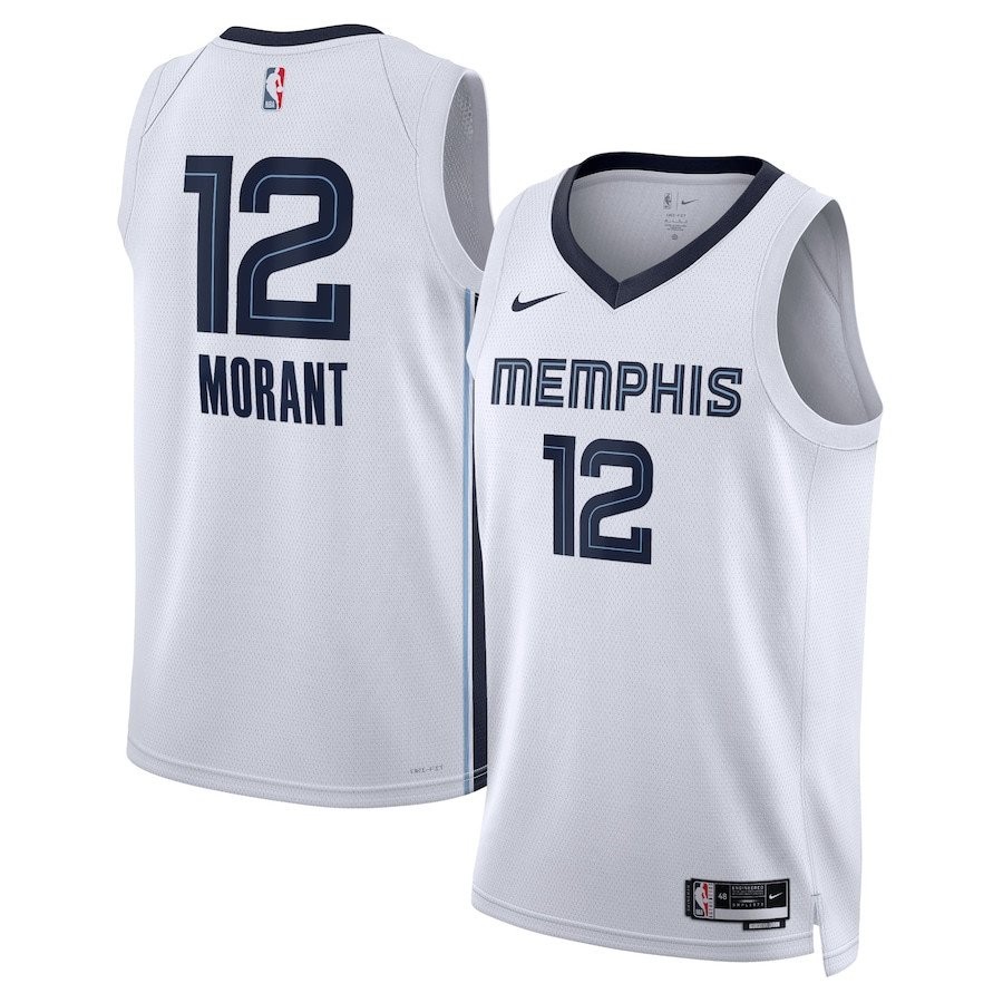 Ja Morant 12 Memphis Grizzlies Unisex Swingman Jersey Association Edition White