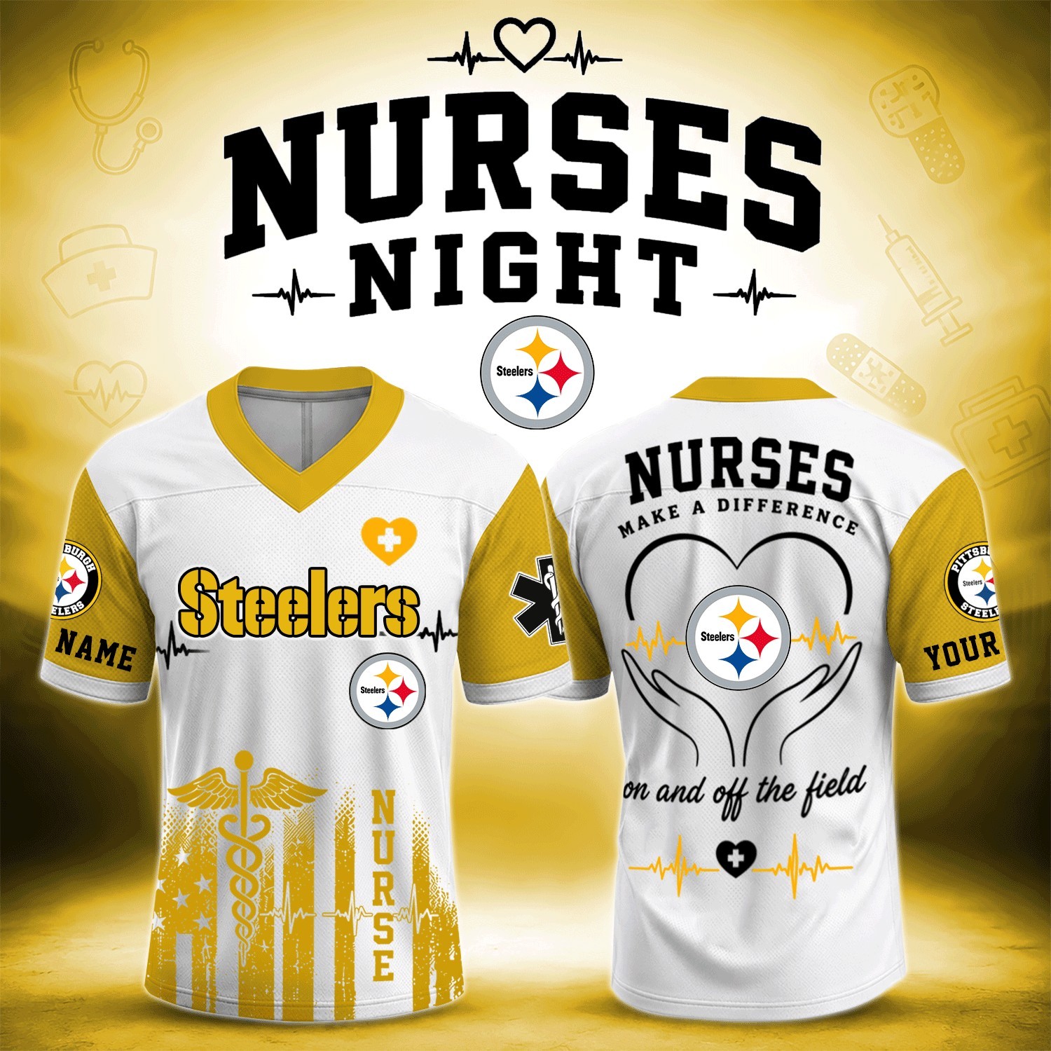 Musemora - Unisex Pittsburgh Steelers Jersey - Football