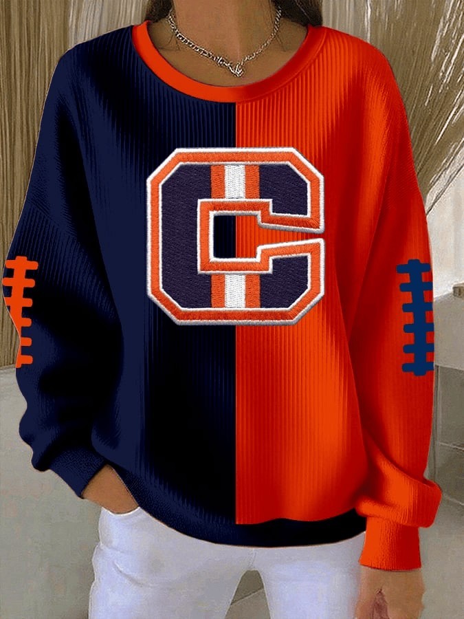 Musemora - Women's Chicago Bears Sweatshirt - Football Fan Gear