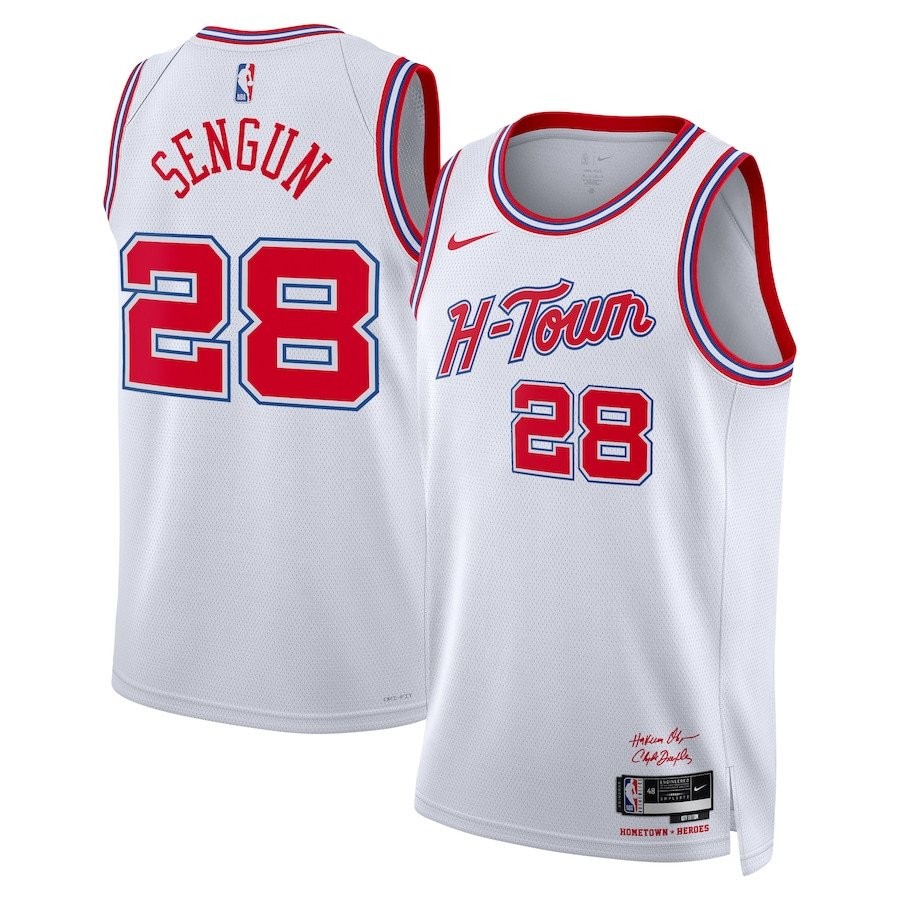 Alperen Sengun 28 Houston Rockets 2023/24 City Edition Swingman Jersey White