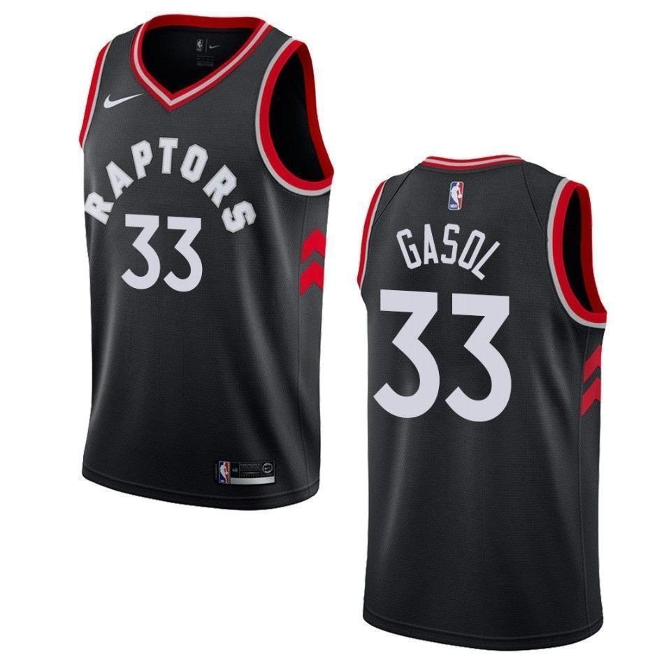 Men's Toronto Raptors Marc Gasol #33 Statement Swingman Jersey Black