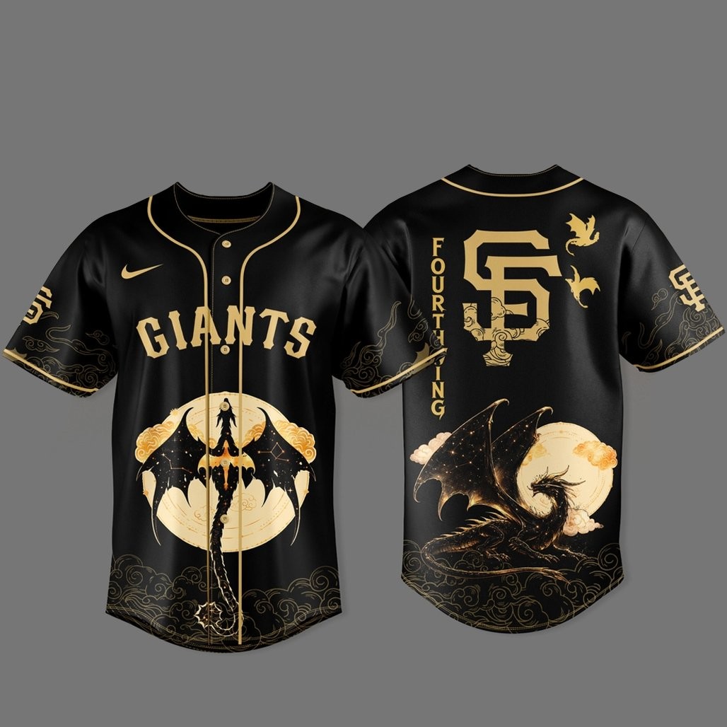 San Francisco Giants x Fourth Wing 2026 Black Baseball Jersey