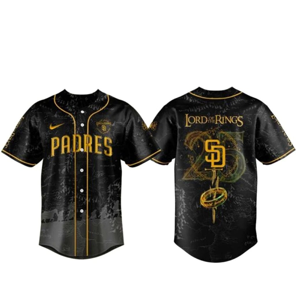 San Diego Padres x The Lord Of The Rings 25th Anniversary Baseball Jersey