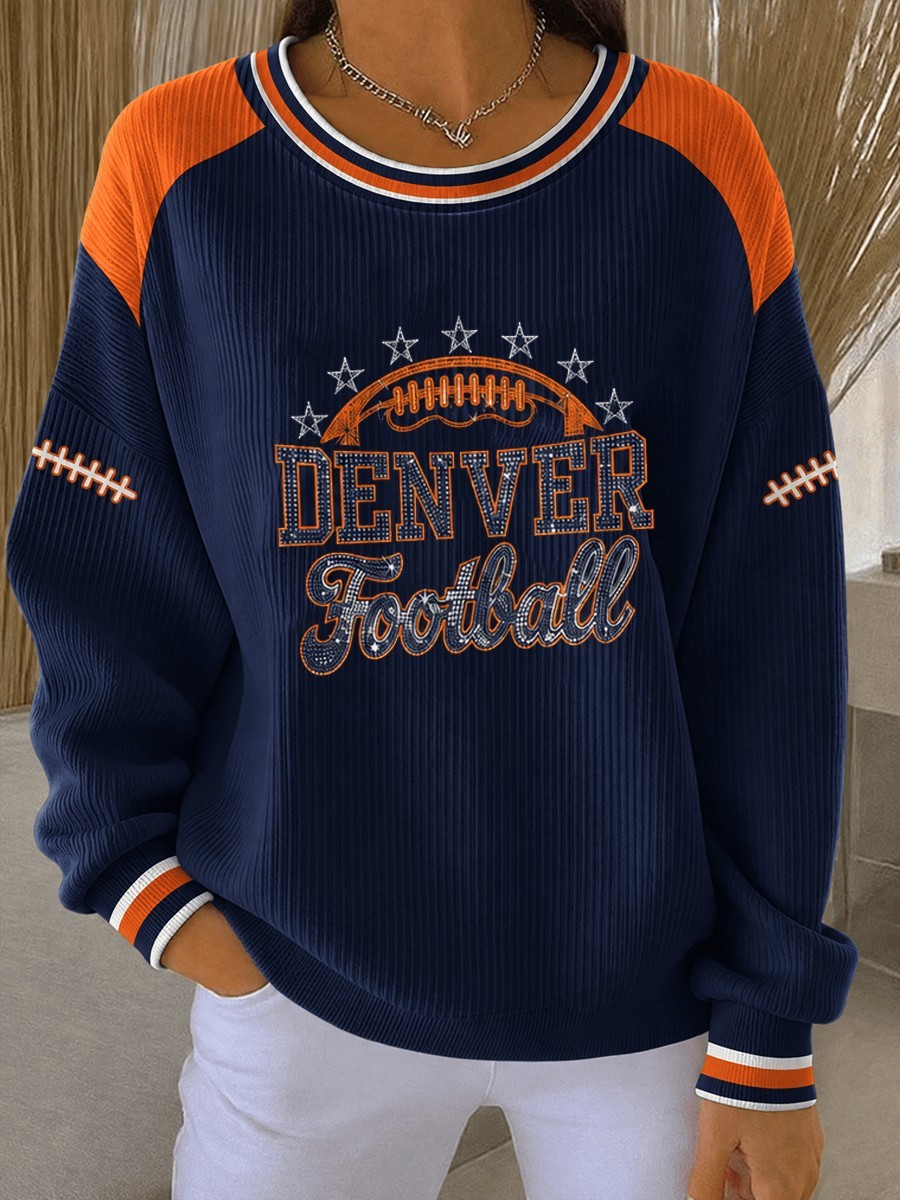 Musemora - Unisex Denver Broncos Sweatshirt - Game Day Football Tailgate
